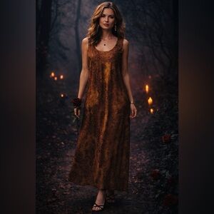 K Woman Dark Romantic Maxi Dress | Whimsigoth Paisley Floral | Moody Boho .